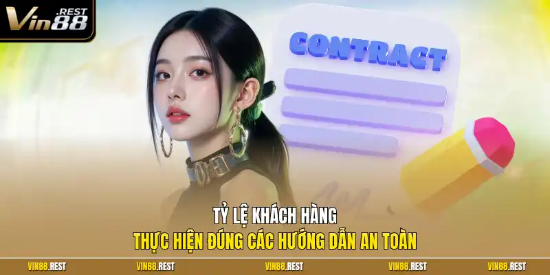 Tỷ lệ khách hàng thực hiện đúng các hướng dẫn an toàn
